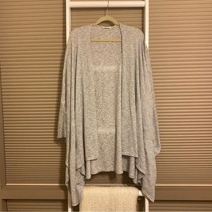 Promesa dark gray and white cardigan shawl size medium